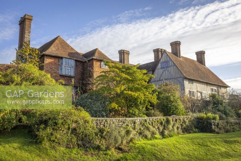 Great Dixter house in winter