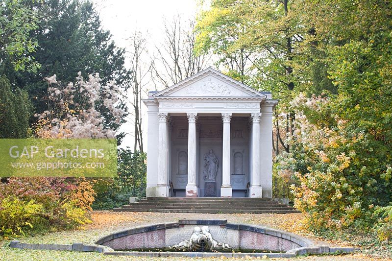 The Minerva Temple in the Schwetzingen Palace Gardens 