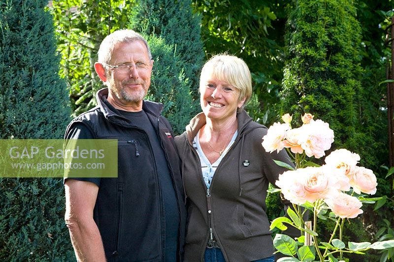 Garden owners, Mr and Mrs Abbing 