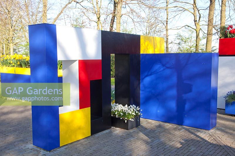 The Mondrian Garden at Keukenhof 
