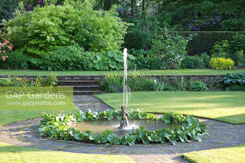 Fountain in the sunken garden 