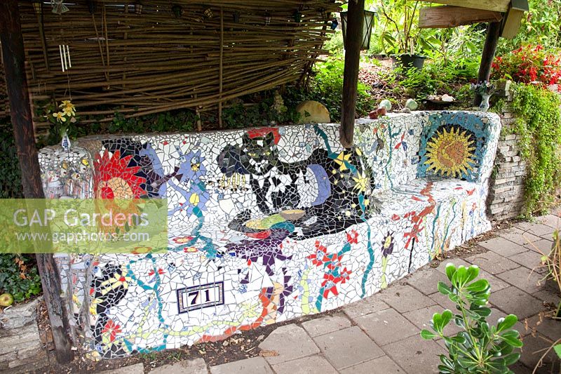 Mosaic bench 