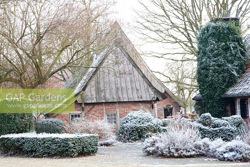 Country house in winter 