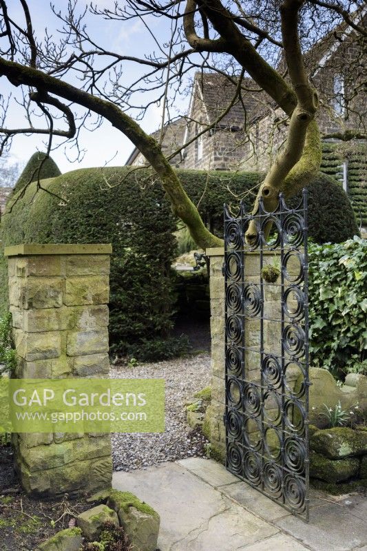 Gate at York Gate Garden in February