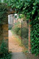 Arched opening in wall at Greys Court Oxfordshire