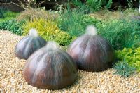 Three sea urchin water sculptures - 'Echoes of The Sea', Chelsea FS 1995