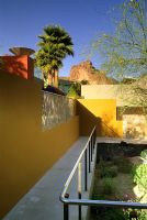 Path with railing at The Sanctuary in Phoenix Arizona USA