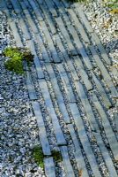 Japanese stone path in 'World of Koi', Chelsea FS 2001