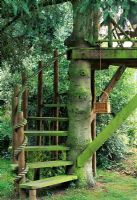 Tree house. Meon Orchard, Hampshire