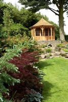 Wooden Summerhouse at Cypress House in Dalton