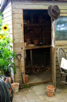 Wooden potting shed - 'The Village Post Office, Garage and Market Garden', Hampton Court 2007

