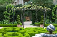 The formal knot garden - Sudeley Castle, Gloucestershire