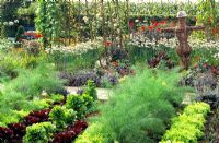 A Potager garden with mixed planting