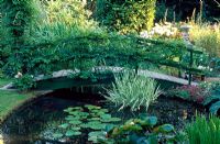 Monet inspired bridge and pond