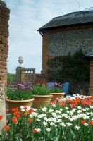 Tulip courtyard - Kirtling Tower, Suffolk