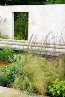 The Traveller's Garden with Bradstone at the RHS Hampton Court Flower Show