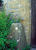 Old stone plinth near entrance - Lower Severalls