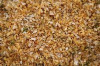 Materials for composting - Sawdust and chippings need to be partially rotted before being added to the compost heap 