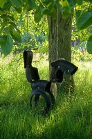Horse swing made from recycled tyres - Pannells Ash Farm West, Essex