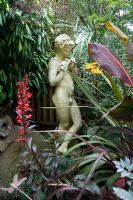 Statue in the smallest garden in the NGS at 20ft x 18ft - 28 Kensington Road, St.George, Bristol