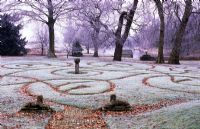Modern labyrinth maze by Adrian Fisher - Parham, Sussex 