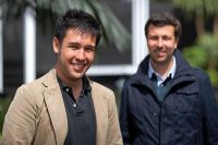 David Cubero and James Wong, designers of The Canary Islands Spa Garden, sponsored by The Canary Islands Tourist Board, contractor Hillier Landscapes - Silver Flora medal winner at RHS Chelsea Flower Show 2009