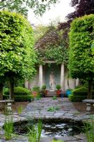 Peter Owen's garden, Watcombe, in Somerset, UK, elegant summerhouse
