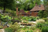 View of the front garden and pond - Copyhold Hollow, Sussex