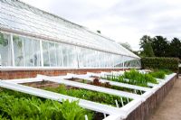 Glasshouses and coldframes at West Dean