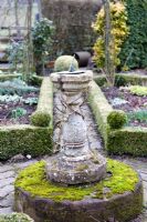 Sundial in the parterre - Dial Park, Chaddesley Corbett, Worcestershire