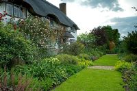 Cottage garden in summer. Suffolk, UK

