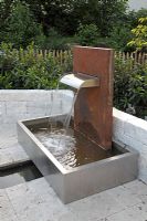 Metal fountain of corten steel