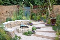 'The Fire Pit Garden' - Silver Medal Winner at the RHS Hampton Court Flower Show 2010
