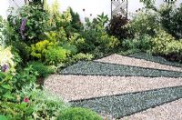Coloured gravel garden - Sandringham Flower Show