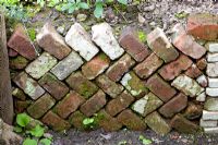 Retaining brick wall