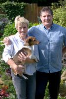 Trevor and Lavinia Tod, owners of 'Trevinia', Stubbins, Lancashire, NGS