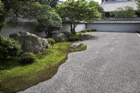 Leaping Tiger Garden, a karesansui or dry rock garden, designed by Kobori Enshu - Nanzen-ji, Kyoto, Japan 