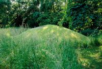 Grass turf mound - Weir House, Hants
