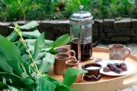 Coffee and chocolates - June Blake's garden and nursery Co. Wicklow, Ireland 