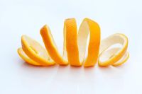 Curled orange peel 