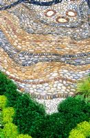 Pebble mosaic path designed by Jeanette Ireland