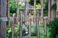 Decorative fencing using recycled natural materials - Palatine Primary School, Worthing