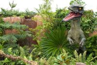 Chester Zoo 'Dinosaurs at Large' garden designed by Mark Hargreaves and Mark Sparrow. RHS Tatton Flower Show 2011