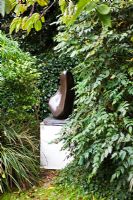 Core 1955-1956 Bronze - Barbara Hepworth Sculpture Garden, St Ives, Cornwall, October 