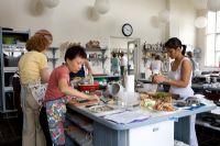 Students at work in the classroom at Ballymaloe Cookery school