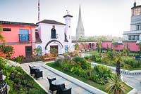 View of The Spanish Garden at The Roof Gardens, Kensington