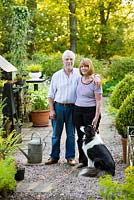 John and Barbara Barlow with their border collie, Nell - The Ridges, Chorley
