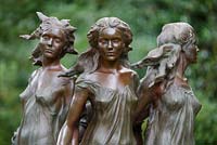 Daughters of Odessa statue in the Arboretum, Highgrove Garden, October 2007. 
