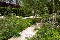 The Telegraph Garden, Gold Medal winner, RHS Chelsea Flower Show 2012. Perennials, rushes, grasses and meadow flowers