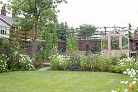 Vegetable garden overview - summer 